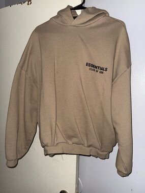 Fear of God Essentials Men’s Desert Green Hoodie Size Small